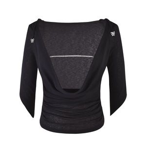 NWT I.AM.GIA Carlotta Cowl Neck Top Black Size XL